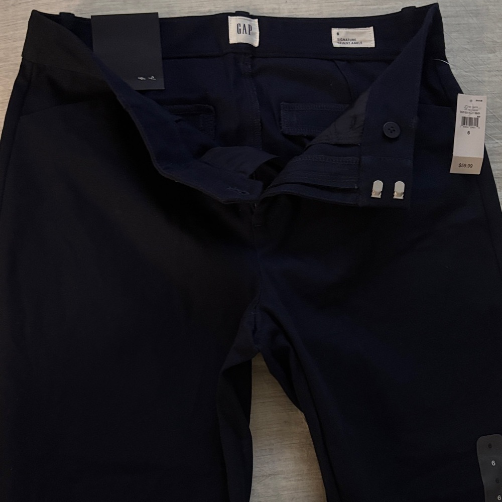 GAP Midnight Blue Skinny Ankle Mid Rise stretch pants